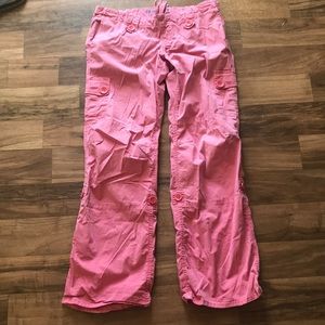 Maternity Pink Cargo Pants